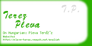 terez pleva business card